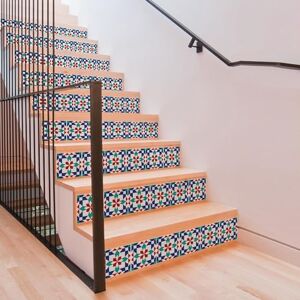 WALPLUS 96 Pcs Tile Stickers 15cm x 15cm – Peel & Stick Waterproof Wall Tiles – Removable Self-Adhesive Vinyl Backsplash for Kitchen, Bathroom, Splashbacks – Marrakech Design – Easy DIY Décor WALPLUS 96 Pcs Tile Stickers 15cm x 15cm – Peel & Stick Waterproof Wall Tiles – Removable Self-Adhesive Vinyl Backsplash for Kitchen, Bathroom, Splashbacks – Marrakech Design – Easy DIY Décor