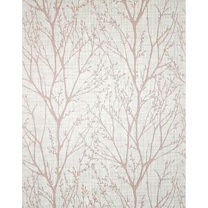 Crown M1874 Lynford Trees Mid Weight Vinyl Wallpaper, Blush Crown M1874 Lynford Trees Mid Weight Vinyl Wallpaper, Blush