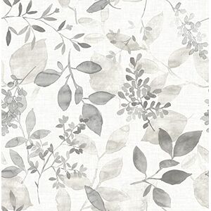 NuWallpaper NUS3144 Grey Breezy Peel & Stick Wallpaper NuWallpaper NUS3144 Grey Breezy Peel & Stick Wallpaper