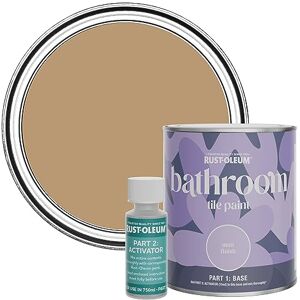 Rust-Oleum Orange Water-Resistant Bathroom Tile Paint in Matt Finish Fired Clay 750ml Rust-Oleum Orange Water-Resistant Bathroom Tile Paint in Matt Finish Fired Clay 750ml