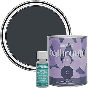Rust-Oleum Grey Water-Resistant Bathroom Tile Paint in Gloss Finish Anthracite (RAL 7016) 750ml Rust-Oleum Grey Water-Resistant Bathroom Tile Paint in Gloss Finish Anthracite (RAL 7016) 750ml