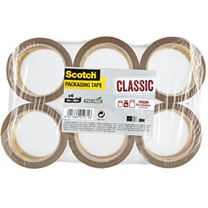 Scotch ideal tape for boxes and parcels Packing Tape, Brown Tape, 6 Rolls Packaging May Vary Scotch ideal tape for boxes and parcels Packing Tape, Brown Tape, 6 Rolls Packaging May Vary