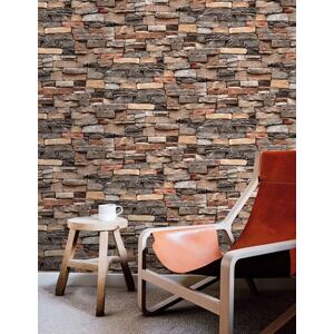 BUVU Vinyl Wallpaper 0.53 x 10 m Washable Wallpaper with Sand Wall Motif BUVU Vinyl Wallpaper 0.53 x 10 m Washable Wallpaper with Sand Wall Motif