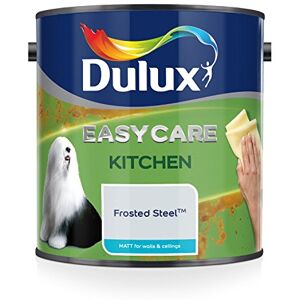 Dulux 500000 Easycare Kitchen Matt Emulsion Paint For Walls And Ceilings, Frosted Steel, 2. 5 Litres Dulux 500000 Easycare Kitchen Matt Emulsion Paint For Walls And Ceilings, Frosted Steel, 2. 5 Litres