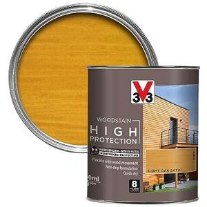 V33 High Protection Woodstain 8-Year Guarantee UV Filters Water-Repellent Quick-Drying Only 2 Coats Light Oak 750ml V33 High Protection Woodstain 8-Year Guarantee UV Filters Water-Repellent Quick-Drying Only 2 Coats Light Oak 750ml