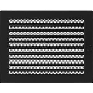 KRATKI ventilation grille fireplace grille 22cm x 30cm black with blinds KRATKI ventilation grille fireplace grille 22cm x 30cm black with blinds