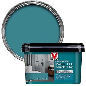 V33 Renovation Wall Tile & Panelling Paint No Undercoat Needed For High Moisture Surfaces Resistant To Temperature Variations Lagoon Blue 2 Litres V33 Renovation Wall Tile & Panelling Paint No Undercoat Needed For High Moisture Surfaces Resistant To Temperature Variations Lagoon Blue 2 Litres