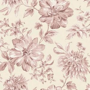Fine Decor FD43609 Isabella Floral Wallpaper Roll, Pink Fine Decor FD43609 Isabella Floral Wallpaper Roll, Pink