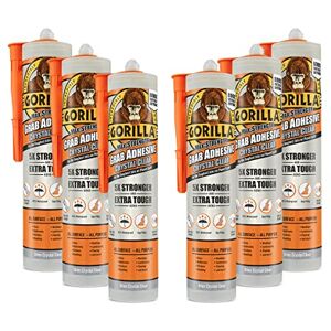 Gorilla Heavy Duty Grab Adhesive Crystal Clear 270ml (Pack of 6) Gorilla Heavy Duty Grab Adhesive Crystal Clear 270ml (Pack of 6)