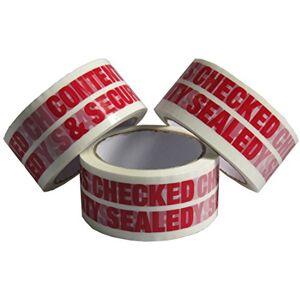 Triplast 48 mm x 66 m Contents Checked Printed Low Noise Parcel Packing Tape (Pack of 12) Triplast 48 mm x 66 m Contents Checked Printed Low Noise Parcel Packing Tape (Pack of 12)