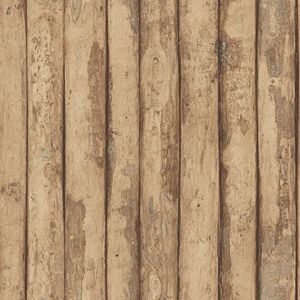 Galerie FH37536 Homestyle Wooden Logs Wallpaper, Brown, 10m x 52.8cm Galerie FH37536 Homestyle Wooden Logs Wallpaper, Brown, 10m x 52.8cm