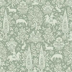 Crown Wallcoverings Woodland Wallpaper Green M1167 Full Roll Crown Wallcoverings Woodland Wallpaper Green M1167 Full Roll