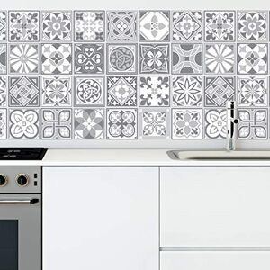 WALPLUS 48pcs 15cm/11.63sqft Purbeck Stone Tiles Removable Peel and Stick Mosaic Tiles Vinyl Self Adhesive Backsplash Bathroom Kitchen Stick On Tile Paint Tile On Wall Spring Easter Decoration WALPLUS 48pcs 15cm/11.63sqft Purbeck Stone Tiles Removable Peel and Stick Mosaic Tiles Vinyl Self Adhesive Backsplash Bathroom Kitchen Stick On Tile Paint Tile On Wall Spring Easter Decoration