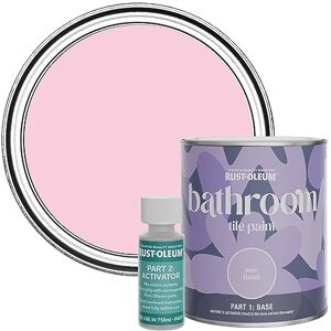 Rust-Oleum Pink Water-Resistant Bathroom Tile Paint in Matt Finish My Husband Said No 750ml Rust-Oleum Pink Water-Resistant Bathroom Tile Paint in Matt Finish My Husband Said No 750ml