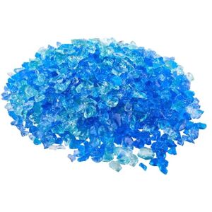 VEVOR Fire Glass, 10 LBS / 4.5 KG Fireplace Rocks, 3/4-Inch / 19.05 mm Reflective Firepit Glass Rock, High Luster Stone Landscaping for Fire Pit Table, Aqua Blue + Caribbean Blue + Aqua Green VEVOR Fire Glass, 10 LBS / 4.5 KG Fireplace Rocks, 3/4-Inch / 19.05 mm Reflective Firepit Glass Rock, High Luster Stone Landscaping for Fire Pit Table, Aqua Blue + Caribbean Blue + Aqua Green