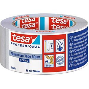 tesa UK tesa 63652-00001-00 Professional Aluminium Foil Tape for Repairing Ducts and Gutters, 50 mm x 25 m tesa UK tesa 63652-00001-00 Professional Aluminium Foil Tape for Repairing Ducts and Gutters, 50 mm x 25 m