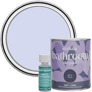 Rust-Oleum Purple Water-Resistant Bathroom Tile Paint in Gloss Finish Be My Mermaid 750ml Rust-Oleum Purple Water-Resistant Bathroom Tile Paint in Gloss Finish Be My Mermaid 750ml