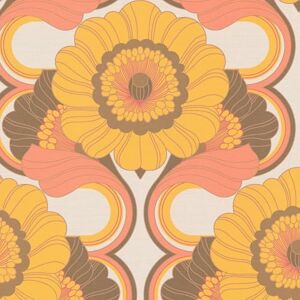 A.S. Création Retro 70's Floral Trail Wallpaper Brown/Yellow/Orange/Red/Beige Retro Chic 395304 8.50m x 0.53m Paste The Wall A.S. Création Retro 70's Floral Trail Wallpaper Brown/Yellow/Orange/Red/Beige Retro Chic 395304 8.50m x 0.53m Paste The Wall