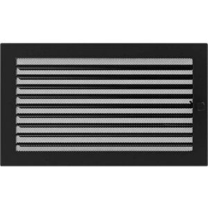 KRATKI ventilation grille fireplace grille 22cm x 37cm black with blinds KRATKI ventilation grille fireplace grille 22cm x 37cm black with blinds