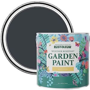 Rust-Oleum Grey Mould-Resistant Garden Paint In Matt Finish Anthracite (RAL 7016) 2.5L Rust-Oleum Grey Mould-Resistant Garden Paint In Matt Finish Anthracite (RAL 7016) 2.5L
