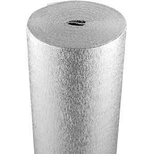 VEVOR Double Reflective Insulation Roll, Foam Core Radiant Barrier, 3.2 mm 48 in x 50 ft, Double-Sided Aluminum Foil EPE Foam Heat Reflective Shield, Thermal Insulation Roll for Window RV Roof VEVOR Double Reflective Insulation Roll, Foam Core Radiant Barrier, 3.2 mm 48 in x 50 ft, Double-Sided Aluminum Foil EPE Foam Heat Reflective Shield, Thermal Insulation Roll for Window RV Roof