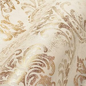 A.S. Création Livingwalls Travel Styles Non-Woven Wallpaper Baroque Look in White and Gold Classic Wallpaper for Various Rooms in 10.05 m x 0.53 m A.S. Création Livingwalls Travel Styles Non-Woven Wallpaper Baroque Look in White and Gold Classic Wallpaper for Various Rooms in 10.05 m x 0.53 m