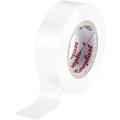 Coroplast 302 302-25-19WH Insulation Tape White (L x W) 25 m x 19 mm Pack of 1 Coroplast 302 302-25-19WH Insulation Tape White (L x W) 25 m x 19 mm Pack of 1