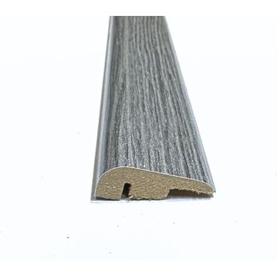 FloorPro Solid Laminate/Wood Flooring MDF Threshold Strip End Edge 16 Modern Oak Colours (0.9m, Texas Grey Oak) FloorPro Solid Laminate/Wood Flooring MDF Threshold Strip End Edge 16 Modern Oak Colours (0.9m, Texas Grey Oak)