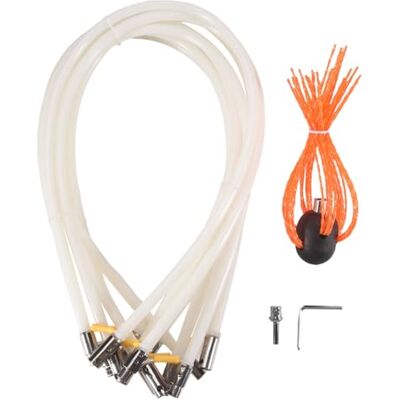Pesfehhy Chimney Sweep Cleaning Brush Tool Kit and 8 Flexible Rods Snap Locking 45 Degree Angle By Drill for Fireplace Flue Home Pesfehhy Chimney Sweep Cleaning Brush Tool Kit and 8 Flexible Rods Snap Locking 45 Degree Angle By Drill for Fireplace Flue Home