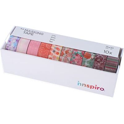 INNSPIRO - 17513 - 15mm x 10m - Floral Washi - Masking tape INNSPIRO - 17513 - 15mm x 10m - Floral Washi - Masking tape