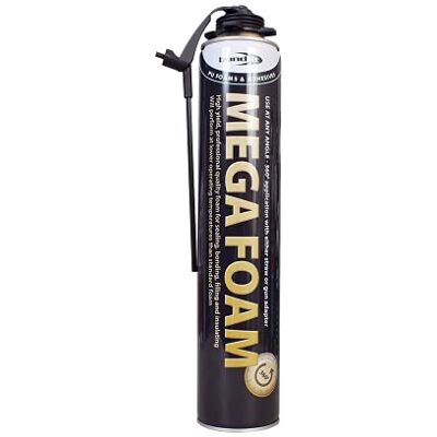 Truly PVC Supplies 1 x Mega Foam Professional High Yield Expanding Gun Foam 750ml Can Gap Filler Truly PVC Supplies 1 x Mega Foam Professional High Yield Expanding Gun Foam 750ml Can Gap Filler