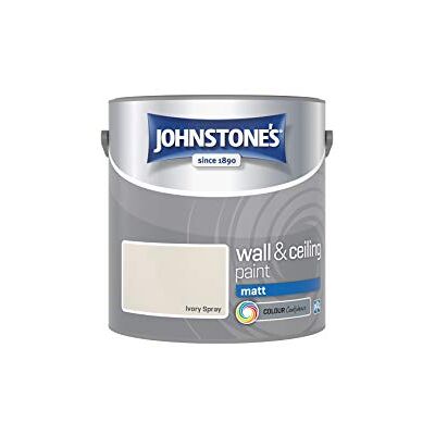 Johnstone's - Matt Emulsion - Ivory - 2.5L - Paint Johnstone's - Matt Emulsion - Ivory - 2.5L - Paint
