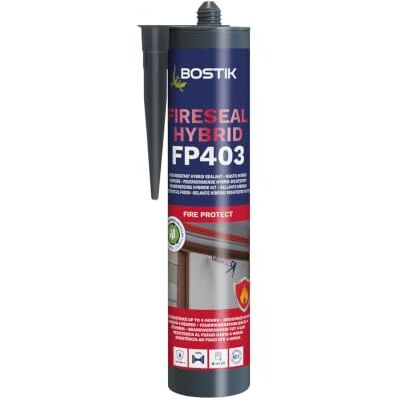 Bostik Pro-Sealant FP403 Professional Grade Fire Resistant Hybrid Sealant, For Internal & External Use, Colour: White, 310ml Bostik Pro-Sealant FP403 Professional Grade Fire Resistant Hybrid Sealant, For Internal & External Use, Colour: White, 310ml