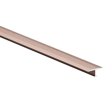 TMW Profiles 2.5M (98.42") Profile T Aluminum T Bar Threshold Trim for Connecting Surfaces Covered Ceramic Tiles Wood laminates (18mm, Anodized Champagne) TMW Profiles 2.5M (98.42") Profile T Aluminum T Bar Threshold Trim for Connecting Surfaces Covered Ceramic Tiles Wood laminates (18mm, Anodized Champagne)