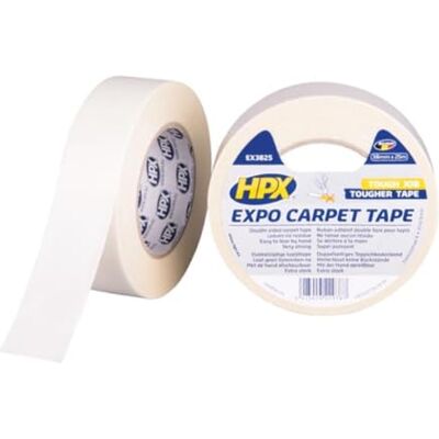 HPX Expo Carpet Tape White 38mm x 25m HPX Expo Carpet Tape White 38mm x 25m