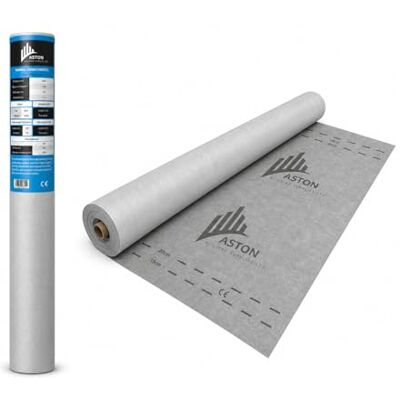 ASTON BUILDING SUPPLIES LTD ABS 75m² Breathable Membrane 1.5m x 50m 120 GSM Professional Grade Roofing Underlay Roll (75m²), Vapor Roof Felt Under Tile for Homes, Sheds, Garages & Slated Pitched Roofs ASTON BUILDING SUPPLIES LTD ABS 75m² Breathable Membrane 1.5m x 50m 120 GSM Professional Grade Roofing Underlay Roll (75m²), Vapor Roof Felt Under Tile for Homes, Sheds, Garages & Slated Pitched Roofs