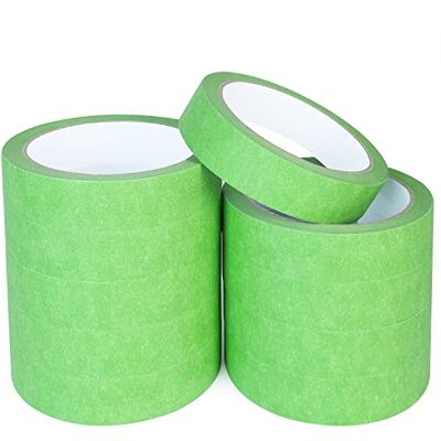 NORTHERN BROTHERS Masking Tape 24mm Painting Decorating Artist Craft Green Painters Tape Masking 10 Rolls for Indoor NORTHERN BROTHERS Masking Tape 24mm Painting Decorating Artist Craft Green Painters Tape Masking 10 Rolls for Indoor