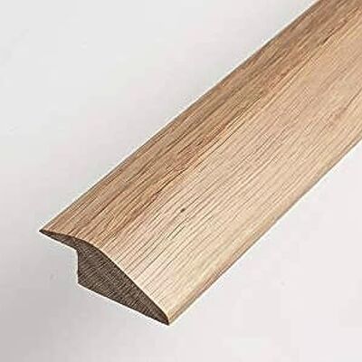 Baelea 14mm Solid Oak R Section Ramp Reducer Threshold Door Strip Trim 90cm for Wood Flooring Finished Oak Baelea 14mm Solid Oak R Section Ramp Reducer Threshold Door Strip Trim 90cm for Wood Flooring Finished Oak