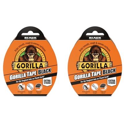 GORILLA 3044000 Tape Black 11m (2 Pack) GORILLA 3044000 Tape Black 11m (2 Pack)