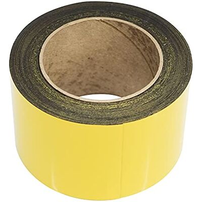Spectrum Industrial Yellow Magnetic Racking Tape 10m x 70mm Wipeable Label Strip for Shelving, Warehouse & Inventory, Flexible, Cut-to-Size, Reusable Spectrum Industrial Yellow Magnetic Racking Tape 10m x 70mm Wipeable Label Strip for Shelving, Warehouse & Inventory, Flexible, Cut-to-Size, Reusable
