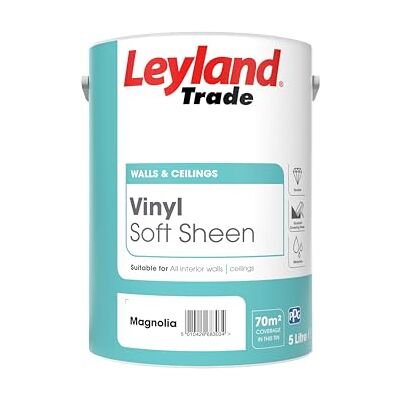 Leyland Trade Soft Sheen Emulsion Paint Magnolia 5L Leyland Trade Soft Sheen Emulsion Paint Magnolia 5L