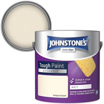 Johnstone's - Washable - Antique Cream - Matt - Paint Johnstone's - Washable - Antique Cream - Matt - Paint