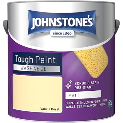 Johnstone's - Washable Matt Wall Emulsion - Vanilla Burst - Paint Johnstone's - Washable Matt Wall Emulsion - Vanilla Burst - Paint