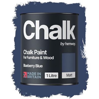Hemway - Blueberry Blue Chalk Paint - Chalky Matt Finish - Paint Hemway - Blueberry Blue Chalk Paint - Chalky Matt Finish - Paint