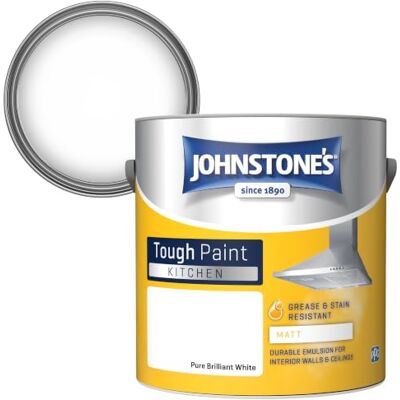 Johnstone's - Kitchen Matt 2.5L - Pure Brilliant White - 2.5L - Paint Johnstone's - Kitchen Matt 2.5L - Pure Brilliant White - 2.5L - Paint