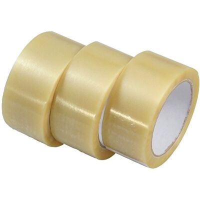 Triplast 48 mm x 66 m Heavy Duty Vinyl PVC Parcel Packing Tape Clear (Pack of 3) Triplast 48 mm x 66 m Heavy Duty Vinyl PVC Parcel Packing Tape Clear (Pack of 3)