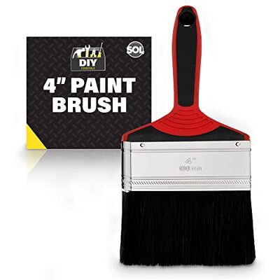 SOL - 4 Inch Paint Brush - Interior Exterior - Paint Brush SOL - 4 Inch Paint Brush - Interior Exterior - Paint Brush