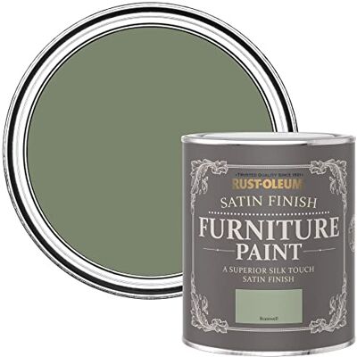 Rust-Oleum Green Furniture & Skirting Board Paint in Satin Finish Bramwell 750ml Rust-Oleum Green Furniture & Skirting Board Paint in Satin Finish Bramwell 750ml