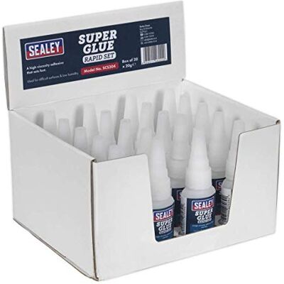 Sealey SCS304 Super Glue Rapid Set 20g Pack of 20 Sealey SCS304 Super Glue Rapid Set 20g Pack of 20