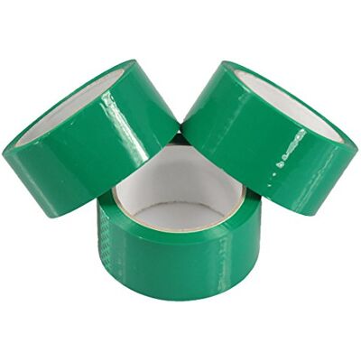 Triplast 48 mm x 66 m Low Noise Packing Parcel Tape Green (Pack of 6) Triplast 48 mm x 66 m Low Noise Packing Parcel Tape Green (Pack of 6)